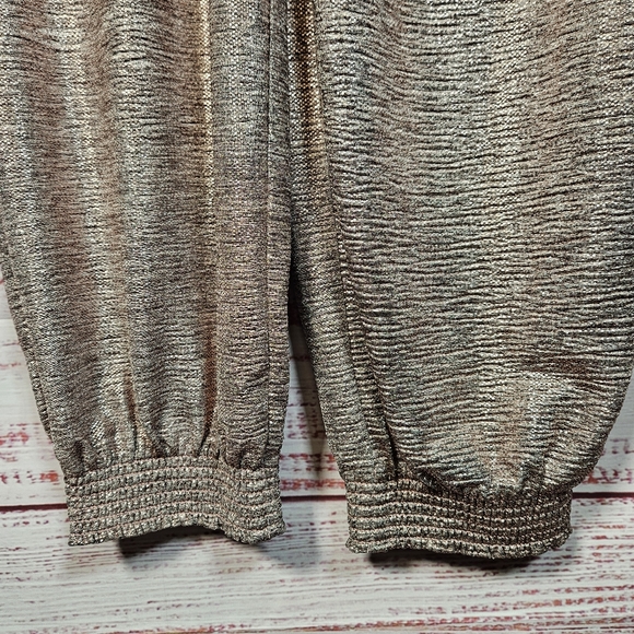 Anthropologie Melora pink metallic joggers - Picture 9 of 15